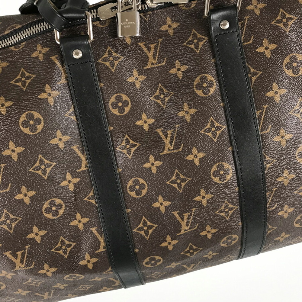 Louis Vuitton Bag Keepall Brown mi Bandouliere Macassar Monogram Boston - Picture 6 of 8